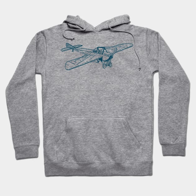Historical plane sketch Hoodie by UniqueDesignsCo